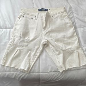 Mens off white shorts